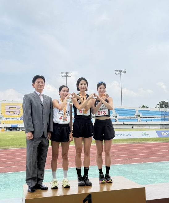 광주시청 육상팀, 전국 육상경기대회 여자 800m 1·2위 석권